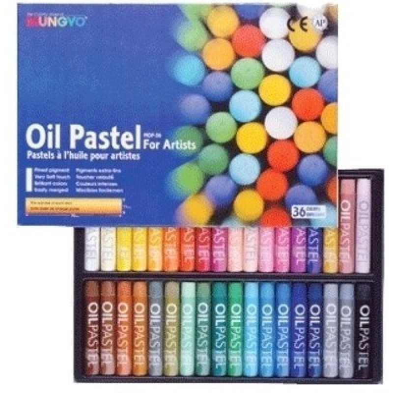 Download Buy Mungyo Round Shaped Oil Pastel Crayon (36 Colors) online in India at low prices - HNDMD