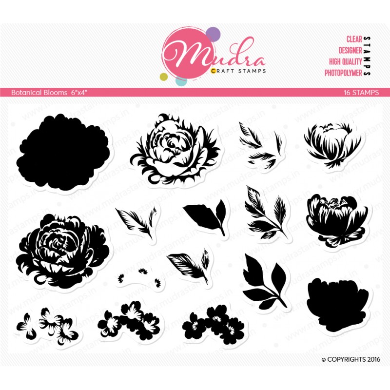 Image result for botanical blooms stamp set from mudra craft stamps